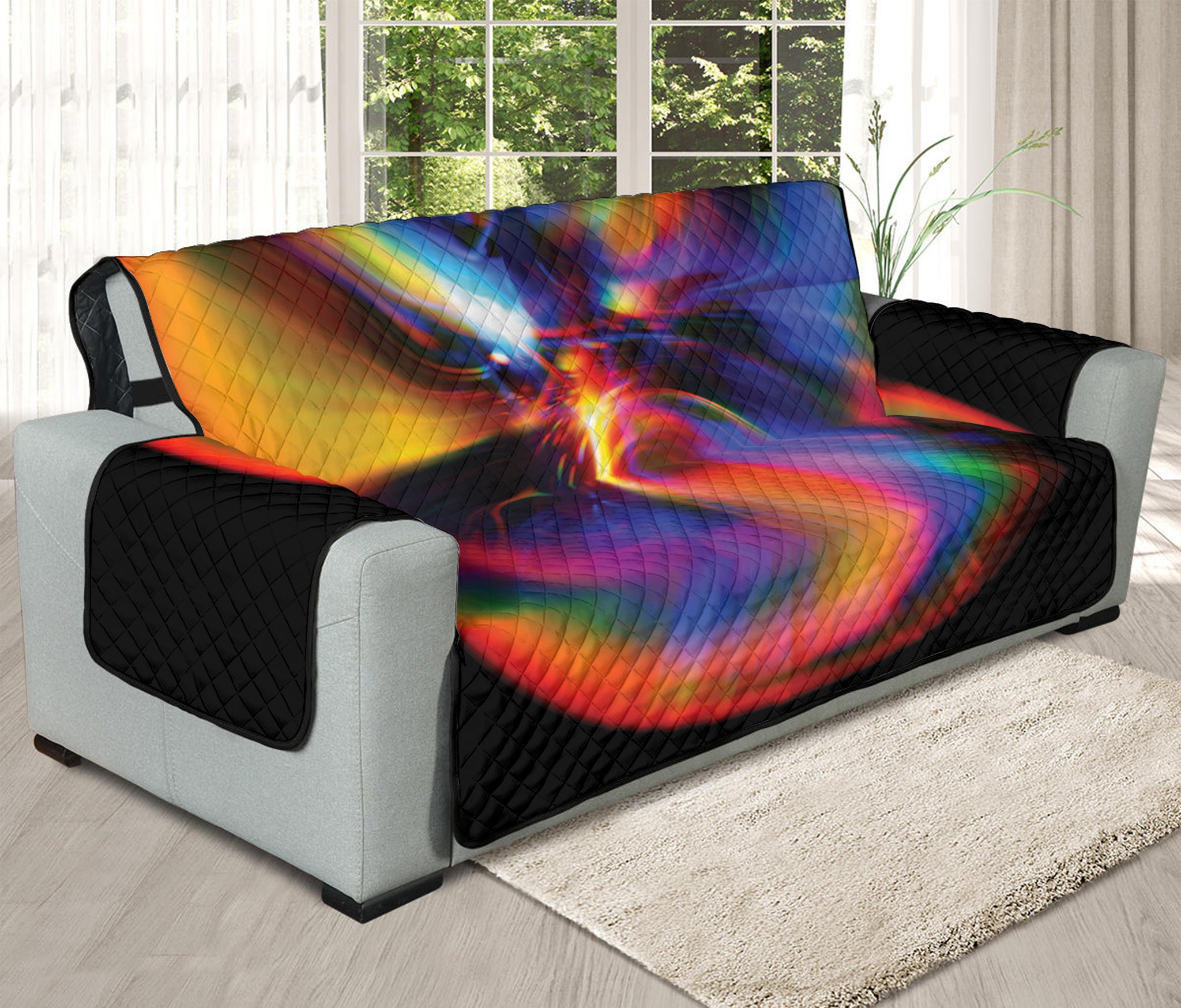 Rave Bubble Print Oversized Sofa Protector