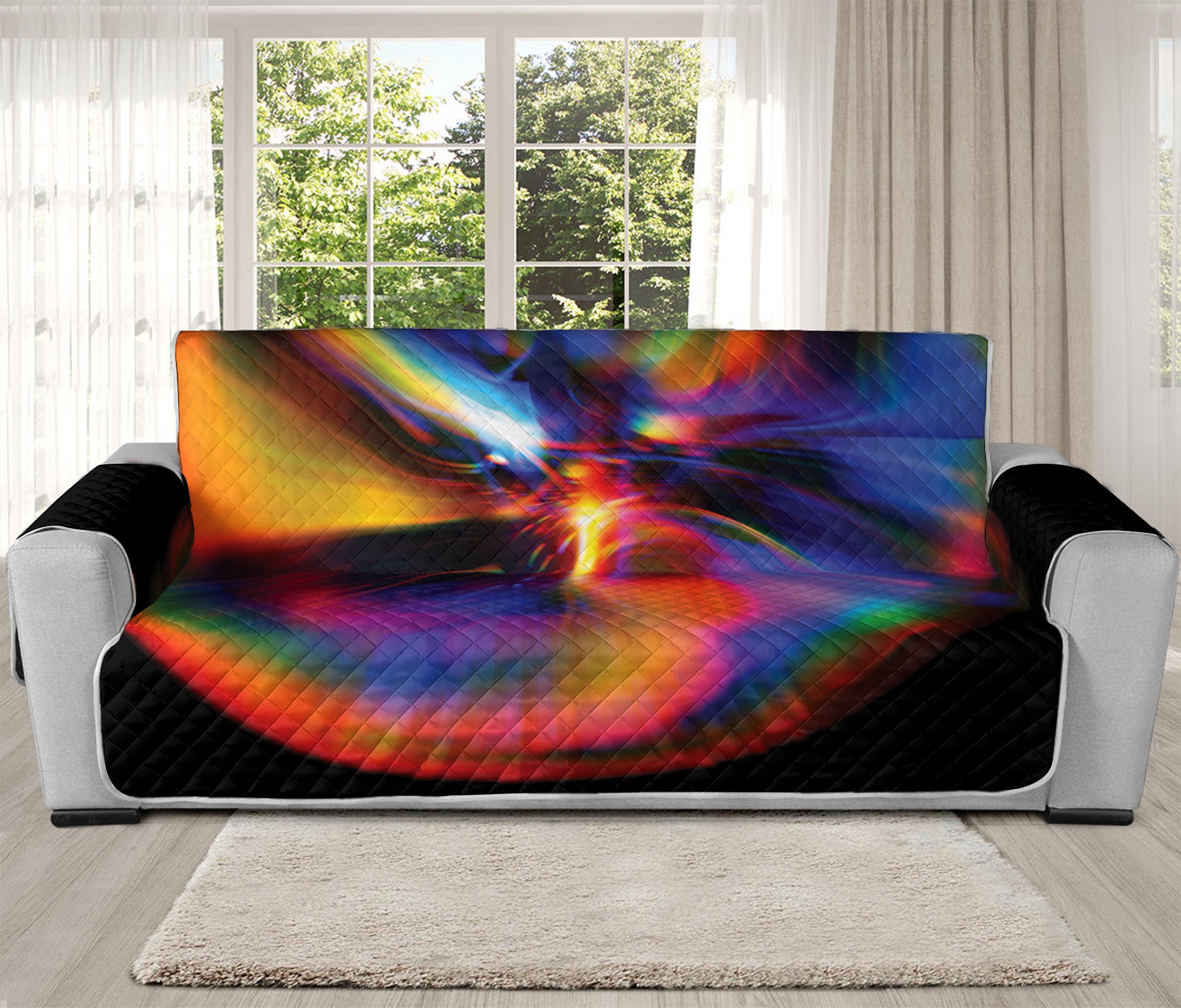 Rave Bubble Print Oversized Sofa Protector