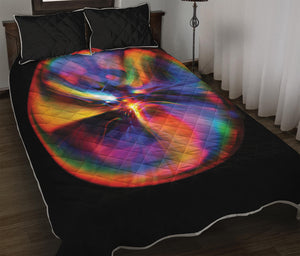 Rave Bubble Print Quilt Bed Set