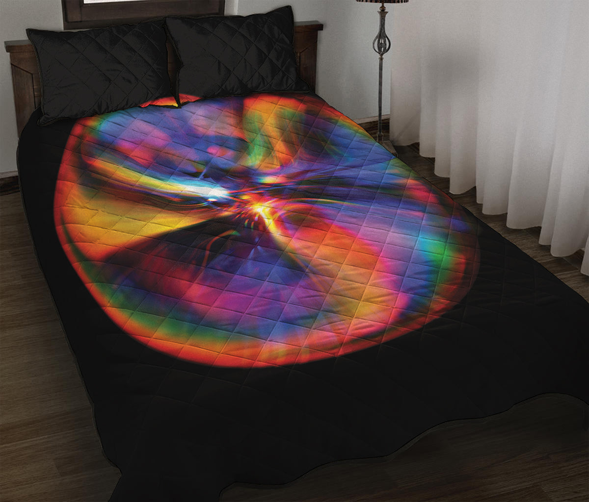 Rave Bubble Print Quilt Bed Set