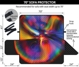 Rave Bubble Print Sofa Protector