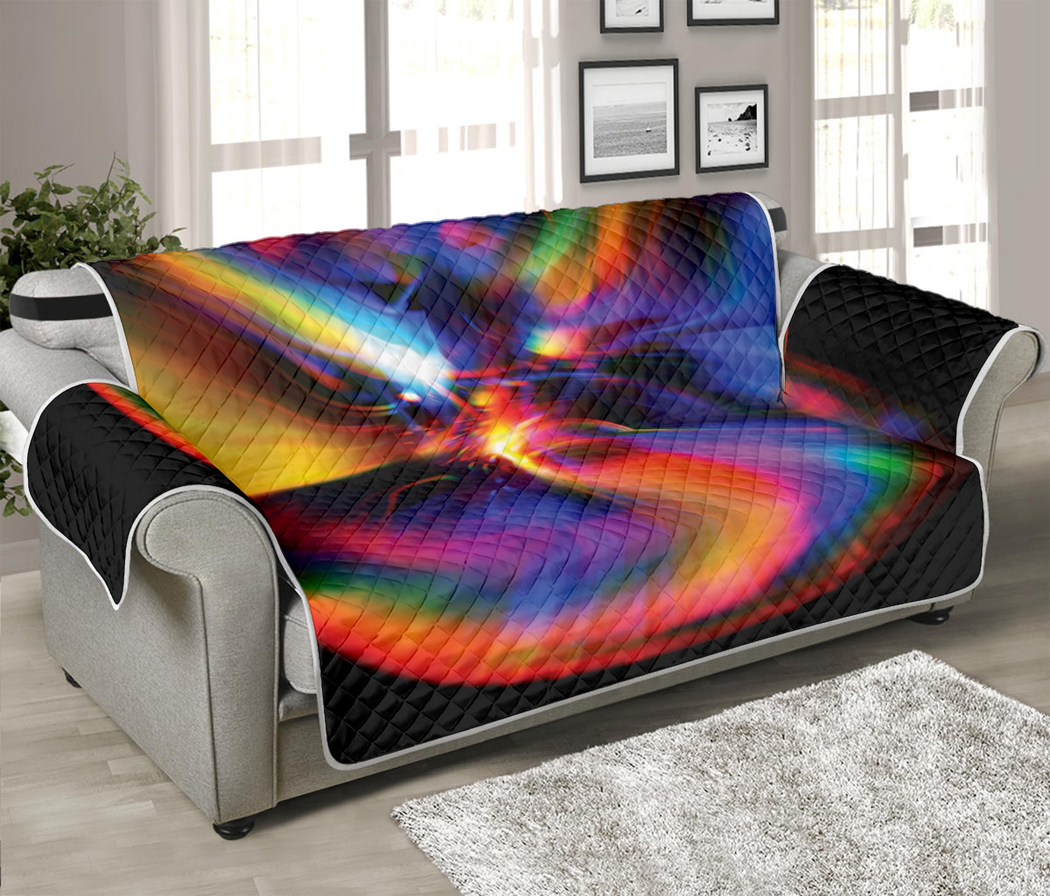 Rave Bubble Print Sofa Protector