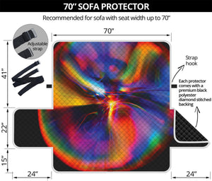 Rave Bubble Print Sofa Protector