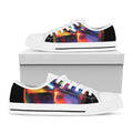 Rave Bubble Print White Low Top Sneakers