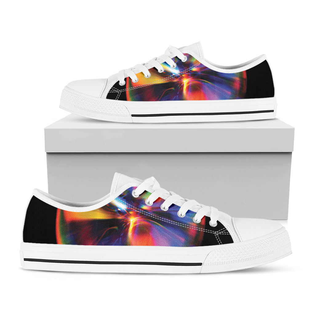 Rave Bubble Print White Low Top Shoes