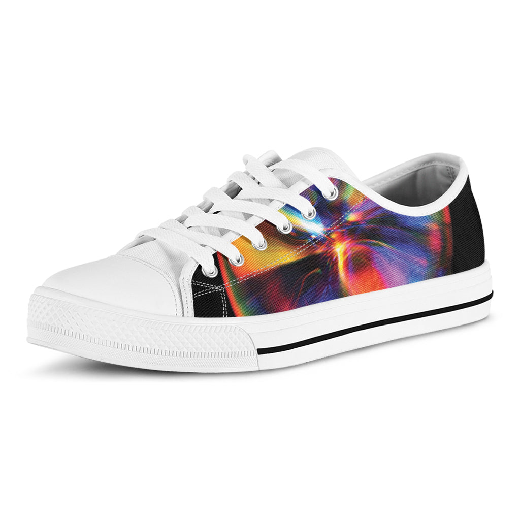 Rave Bubble Print White Low Top Shoes