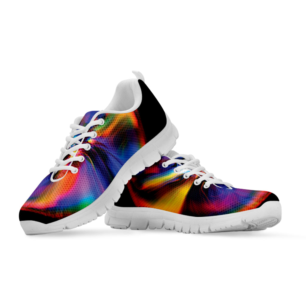 Rave Bubble Print White Sneakers