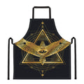 Raven Masonic Eye Print Apron