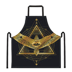 Raven Masonic Eye Print Apron