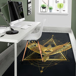 Raven Masonic Eye Print Area Rug