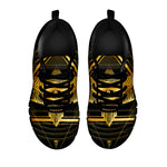 Raven Masonic Eye Print Black Sneakers