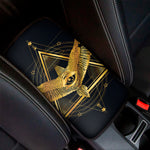 Raven Masonic Eye Print Car Center Console Cover