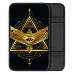 Raven Masonic Eye Print Car Center Console Cover