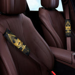 Raven Masonic Eye Print Car Seat Belt Covers