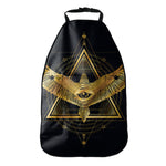 Raven Masonic Eye Print Car Seat Organizers