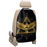 Raven Masonic Eye Print Car Seat Organizers