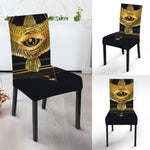 Raven Masonic Eye Print Dining Chair Slipcover