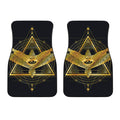 Raven Masonic Eye Print Front Car Floor Mats