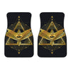 Raven Masonic Eye Print Front Car Floor Mats