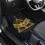 Raven Masonic Eye Print Front Car Floor Mats