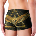 Raven Masonic Eye Print Men's Boxer Briefs