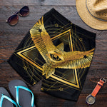 Raven Masonic Eye Print Men's Shorts