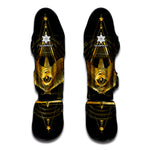 Raven Masonic Eye Print Muay Thai Shin Guard