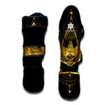 Raven Masonic Eye Print Muay Thai Shin Guard