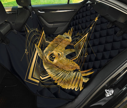 Raven Masonic Eye Print Pet Car Back Seat Cover