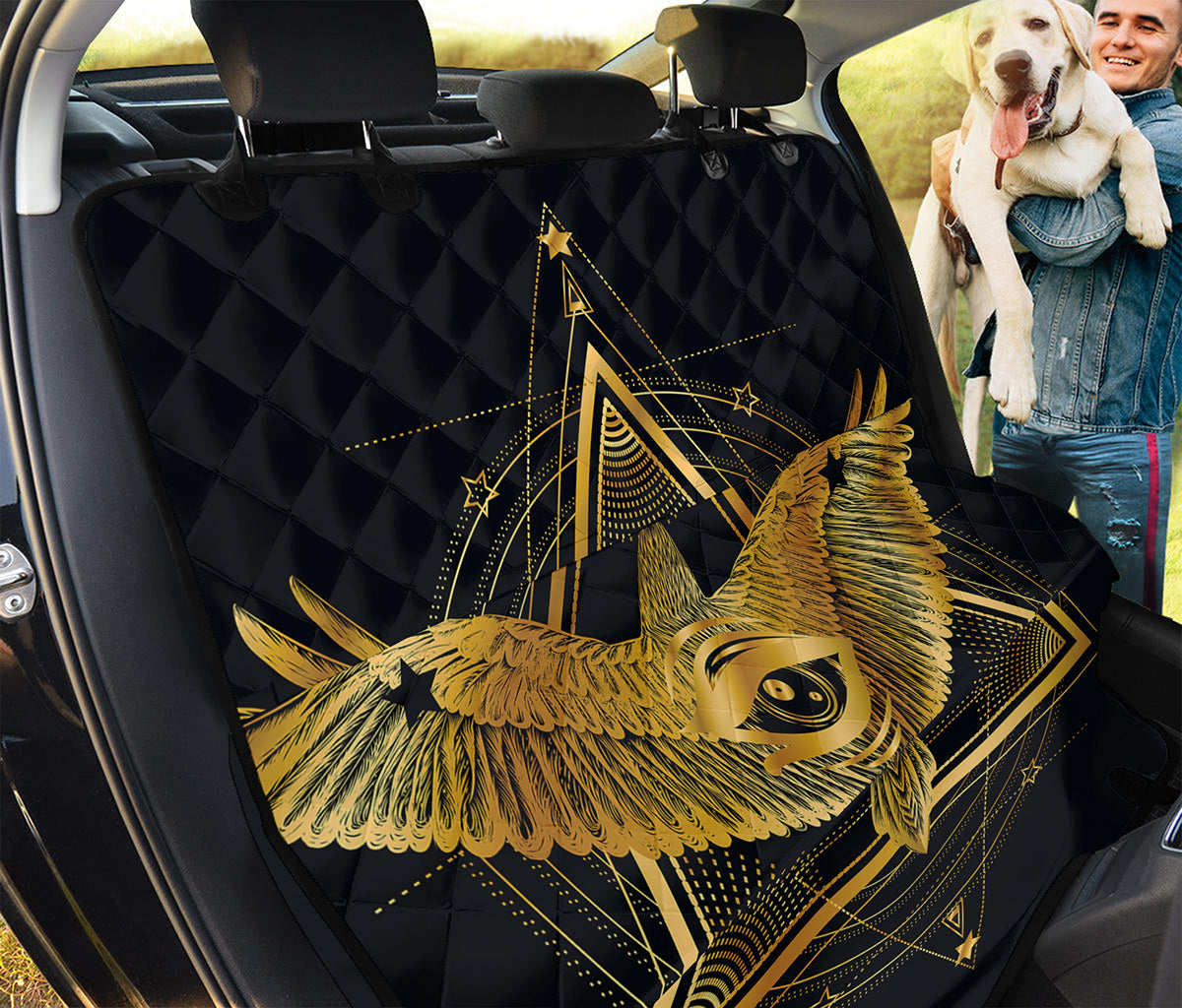 Raven Masonic Eye Print Pet Car Back Seat Cover