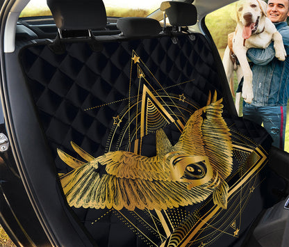 Raven Masonic Eye Print Pet Car Back Seat Cover