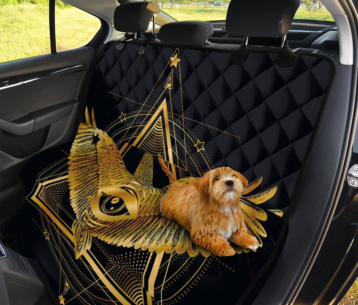 Raven Masonic Eye Print Pet Car Back Seat Cover
