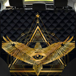 Raven Masonic Eye Print Pet Car Back Seat Cover