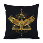 Raven Masonic Eye Print Pillow Cover