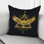 Raven Masonic Eye Print Pillow Cover