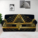 Raven Masonic Eye Print Sofa Cover