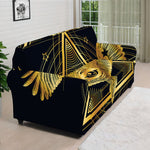 Raven Masonic Eye Print Sofa Cover