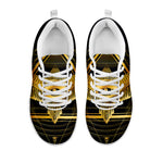 Raven Masonic Eye Print White Sneakers