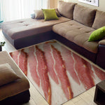 Raw Bacon Print Area Rug
