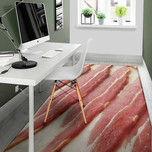 Raw Bacon Print Area Rug