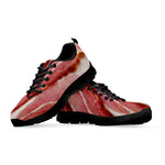 Raw Bacon Print Black Sneakers