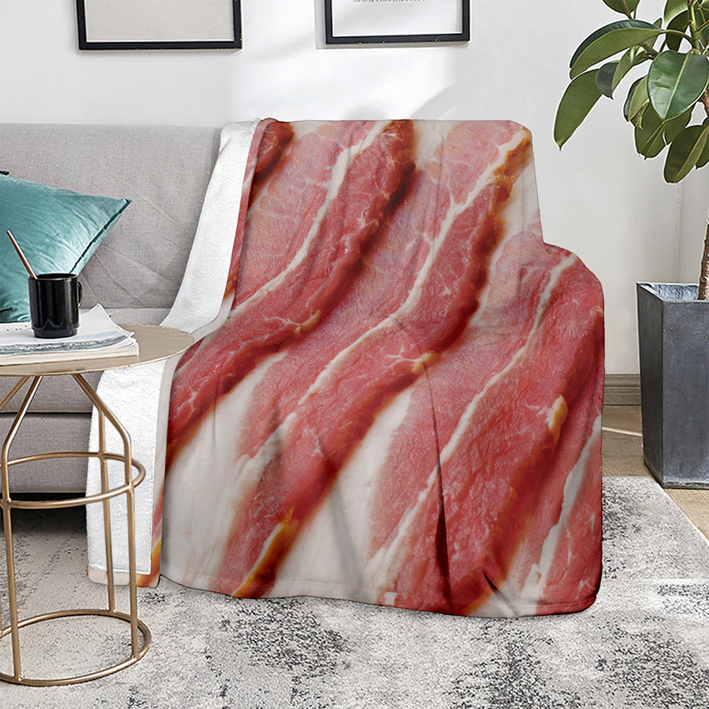 Raw Bacon Print Blanket