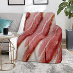 Raw Bacon Print Blanket