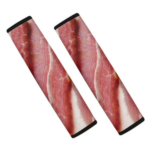 Raw Bacon Print Car Seat Belt Covers