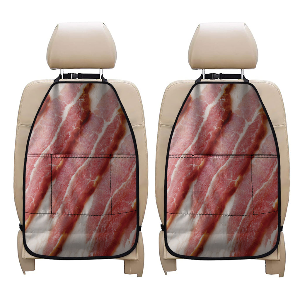 Raw Bacon Print Car Seat Organizers