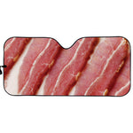 Raw Bacon Print Car Sun Shade