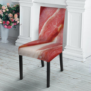 Raw Bacon Print Dining Chair Slipcover