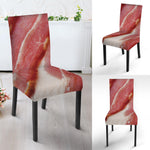 Raw Bacon Print Dining Chair Slipcover