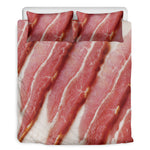 Raw Bacon Print Duvet Cover Bedding Set