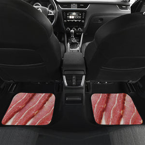 Raw Bacon Print Front and Back Car Floor Mats